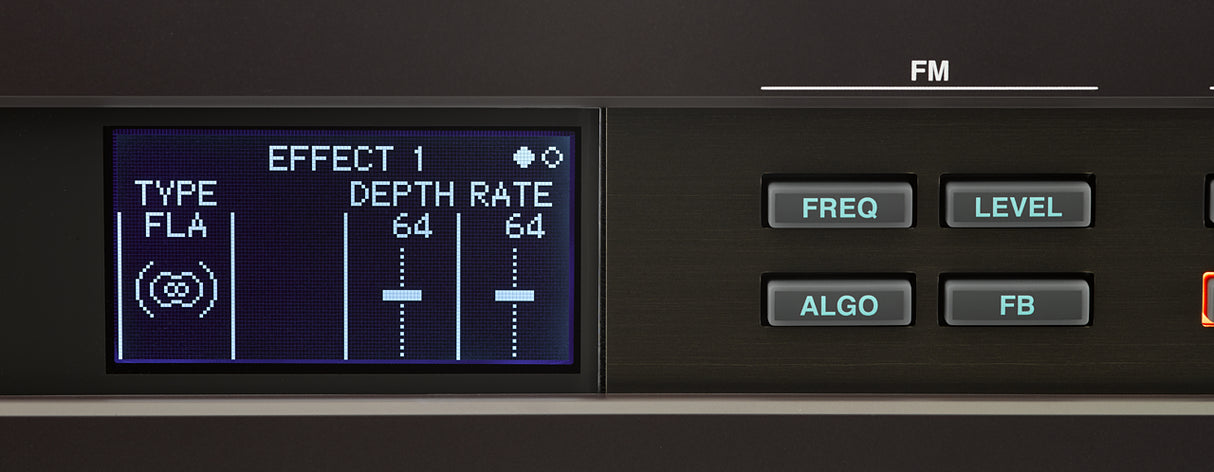 Yamaha Reface DX Synth Keyboard (musta)