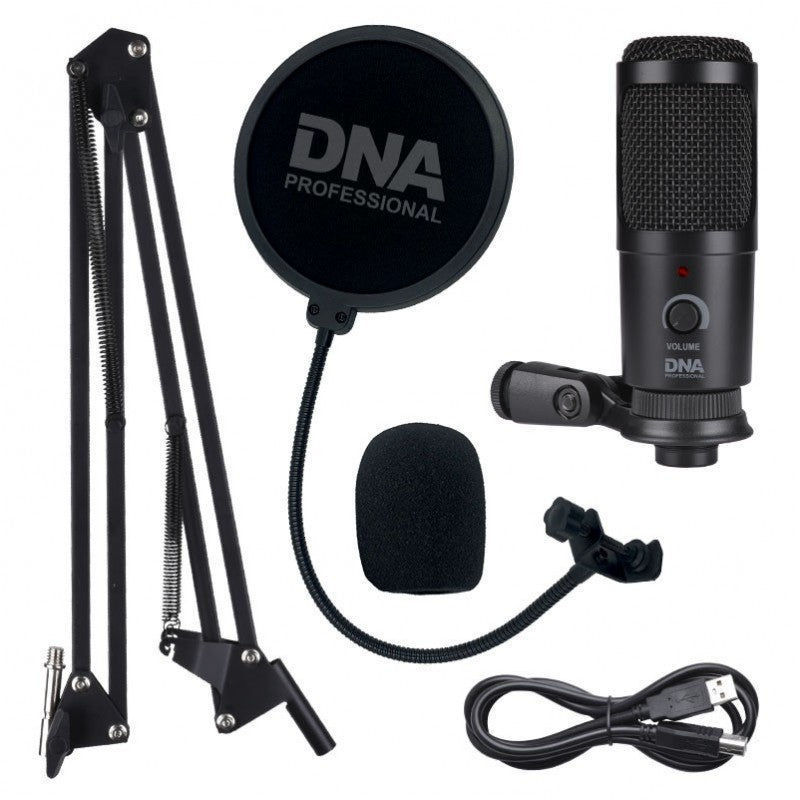 DNA USB Mikrotonit med Boom Arm og Popfilter
