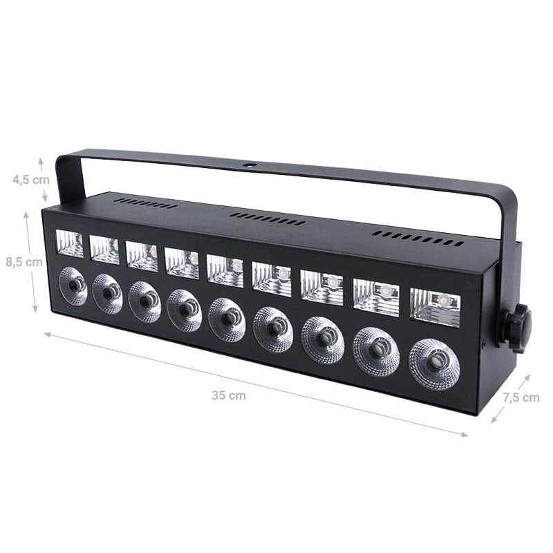 LIGHT4ME BATTEN MIX RGBW+UV seinäpestäjä LED BAR strobe