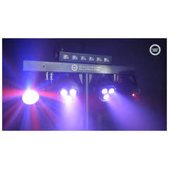 LIGHT4ME T-BAR LED PAR BLOMSTERKUGLE LASER UV STROBE diskovalaisutus multiefekti