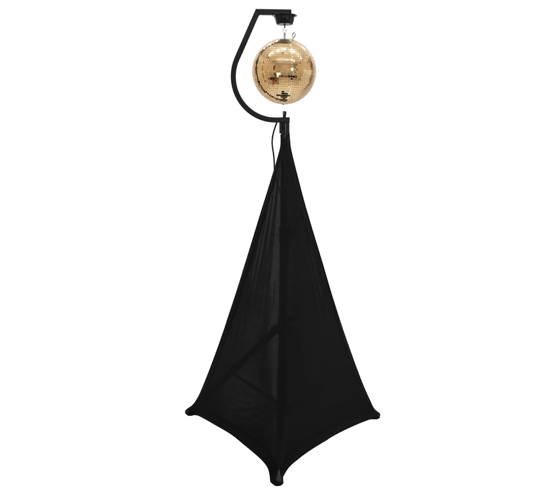 Moottoroitu pidike Paiipalloille jopa 30cm (Musta)