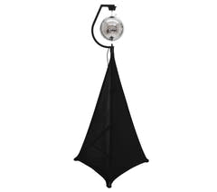 Moottoroitu pidike Paiipalloille jopa 30cm (Musta)