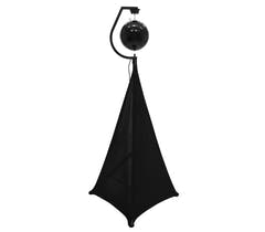 Moottoroitu pidike Paiipalloille jopa 30cm (Musta)