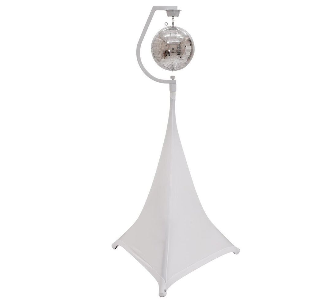 Moottoroitu pidike Paiipalloille jopa 30cm (Valkoinen)