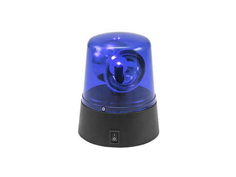 EUROLITE LED Mini Police Beacon sininen USB/akku