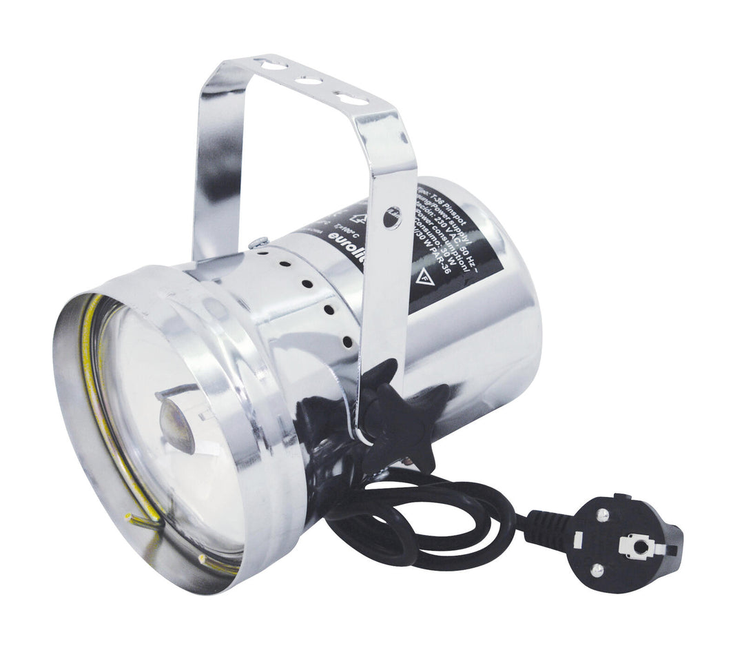 EUROLITE T-36 Pinspot-valo with Plug, silver
