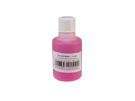 EUROLITE UV-aktiivinen leimasinmuste, läpikuultava punainen, 50ml