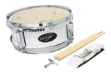 Basix Junior marchtromme 10" x 4", hvid