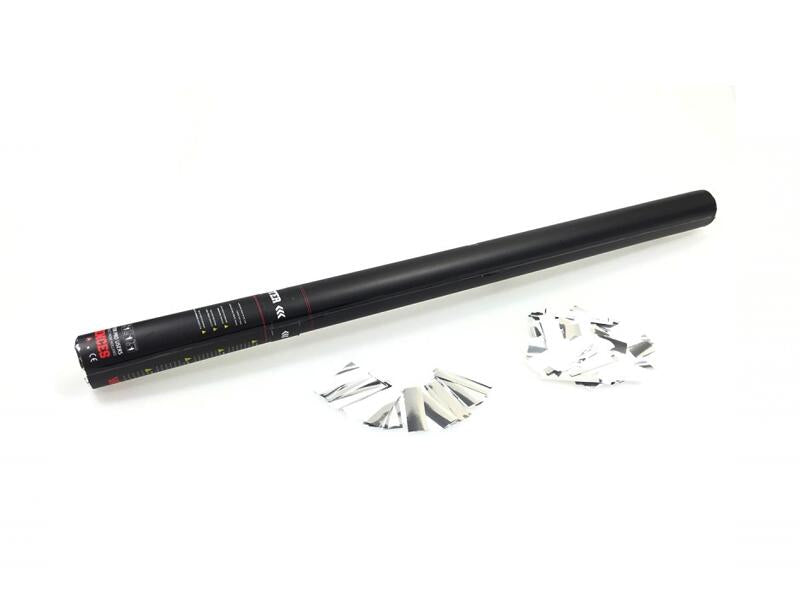 TCM FX Sähköinen konfettitykki 80cm, white/silver