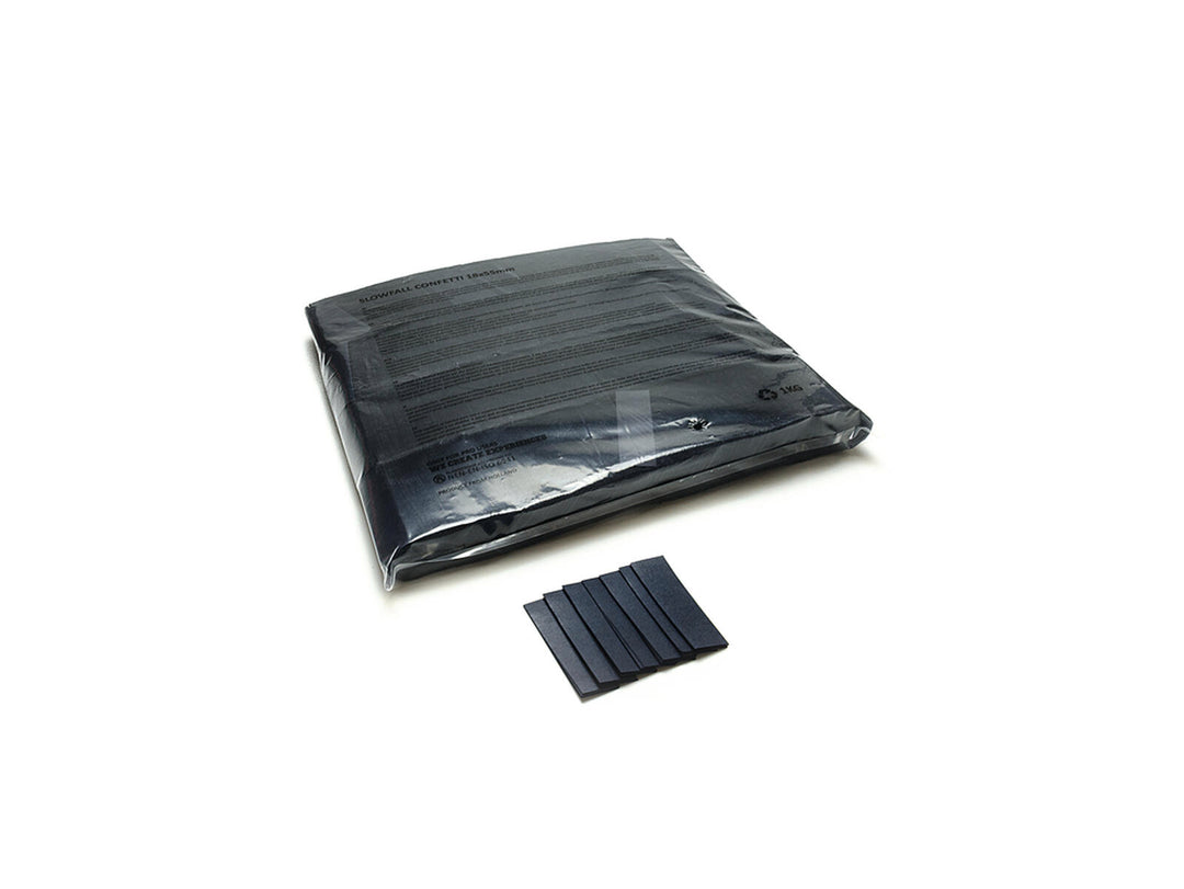 TCM FX Slowfall Konfetti suorakulmainen 55x18mm, black, 1kg