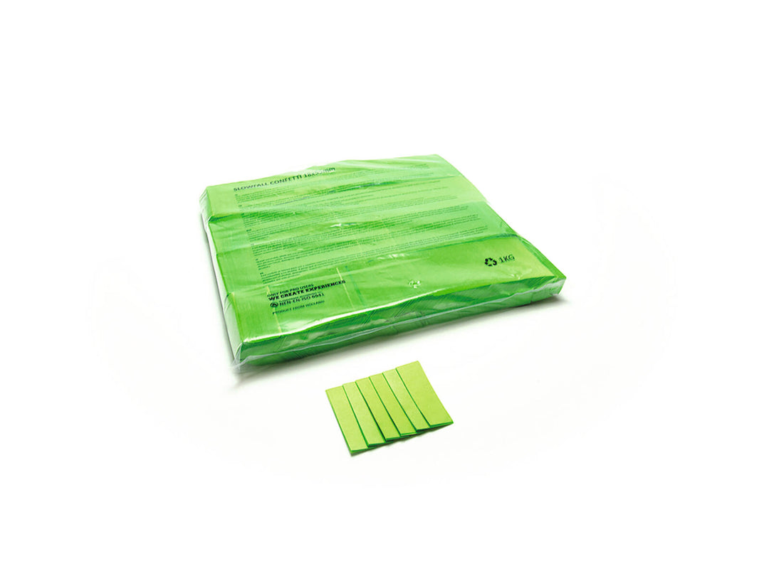 TCM FX Slowfall Confetti suorakaide 55x18mm, vaaleanvihreä, 1kg