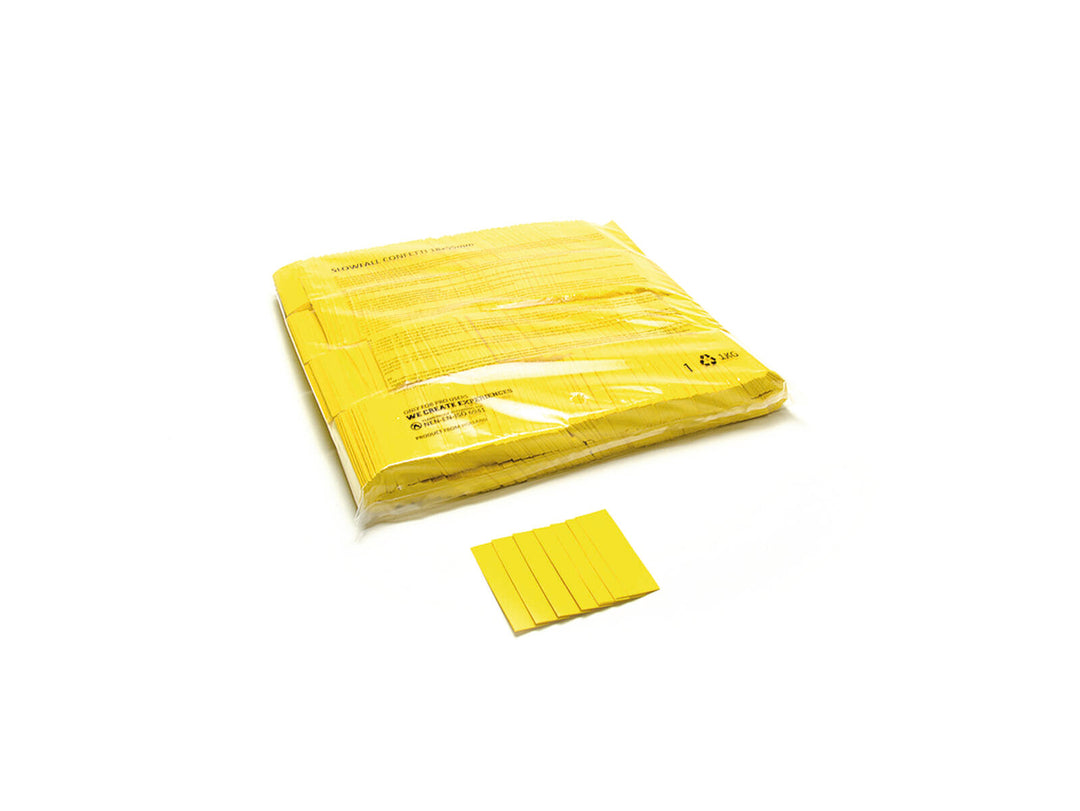 TCM FX Slowfall Konfetti suorakaide 55x18mm, keltainen, 1kg