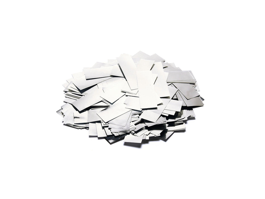 TCM FX Metallic Confetti suorakulmio 55x18mm, silver, 1kg