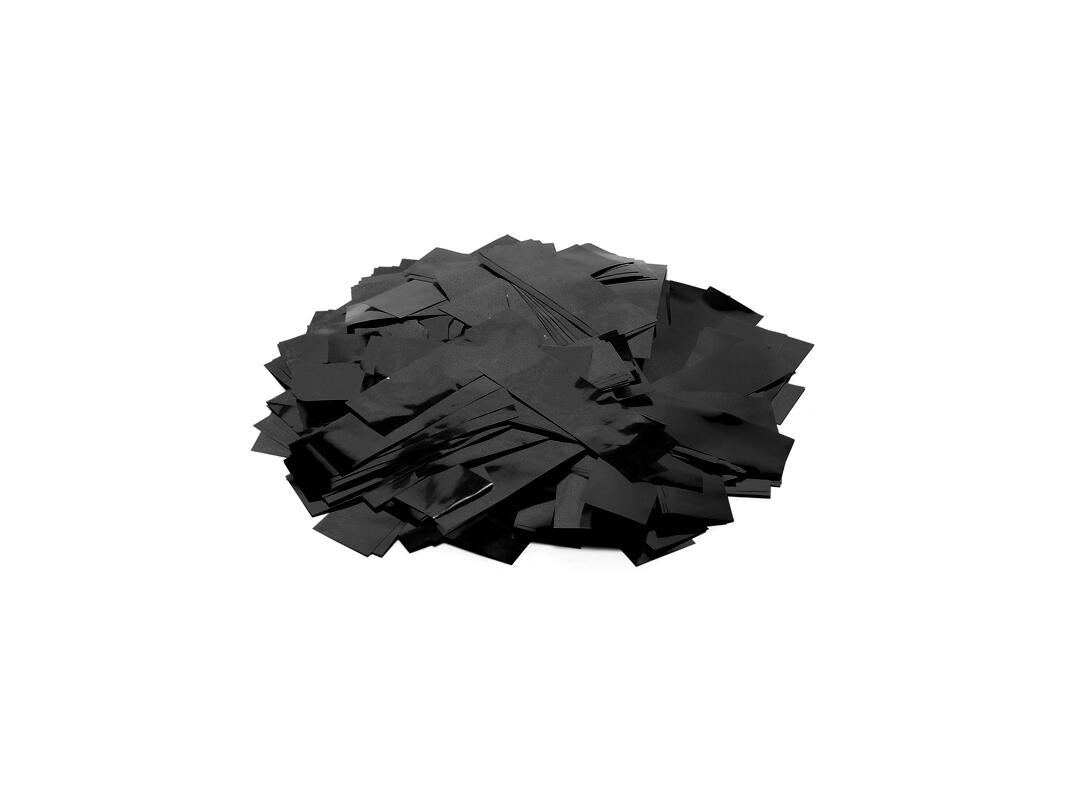 TCM FX Metallic Confetti rektangulær 55x18mm, black, 1kg