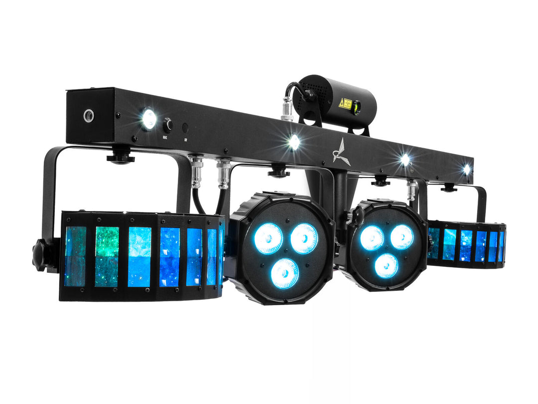 EUROLITE Set LED KLS Laser Bar FX + M-3-kaiutinjärjestelmän stand