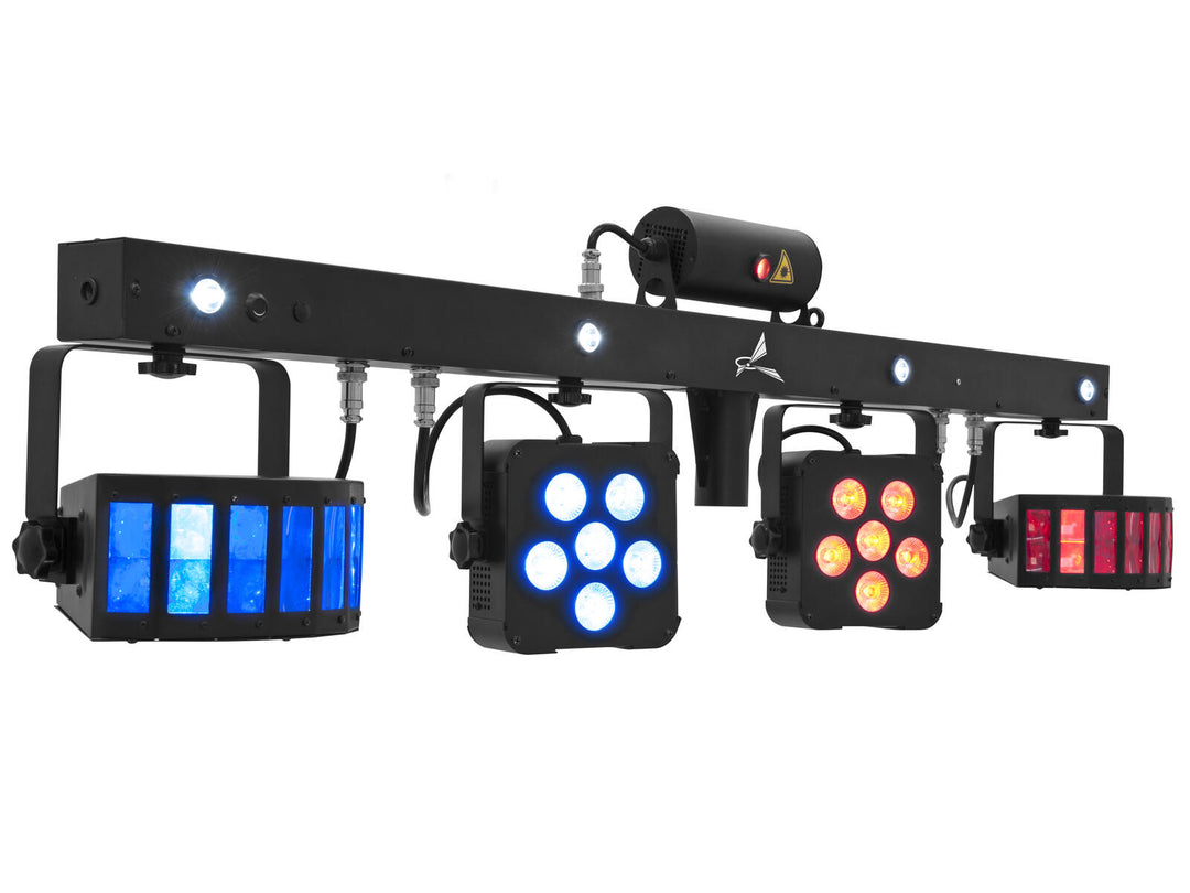EUROLITE Setti LED KLS Laser Bar PRO FX Light Set + M-4 Speaker System Stand