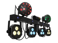 EUROLITE Set LED KLS Laser Bar Next FX Light Set + STV-60-WOT EU Steel Stand musta