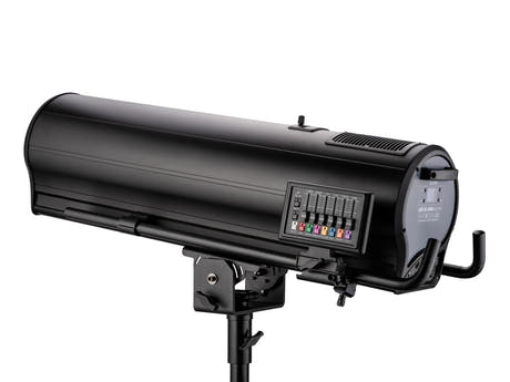 EUROLITE LED SL-1000 MFZ DMX Search Light sisältäen flight casen
