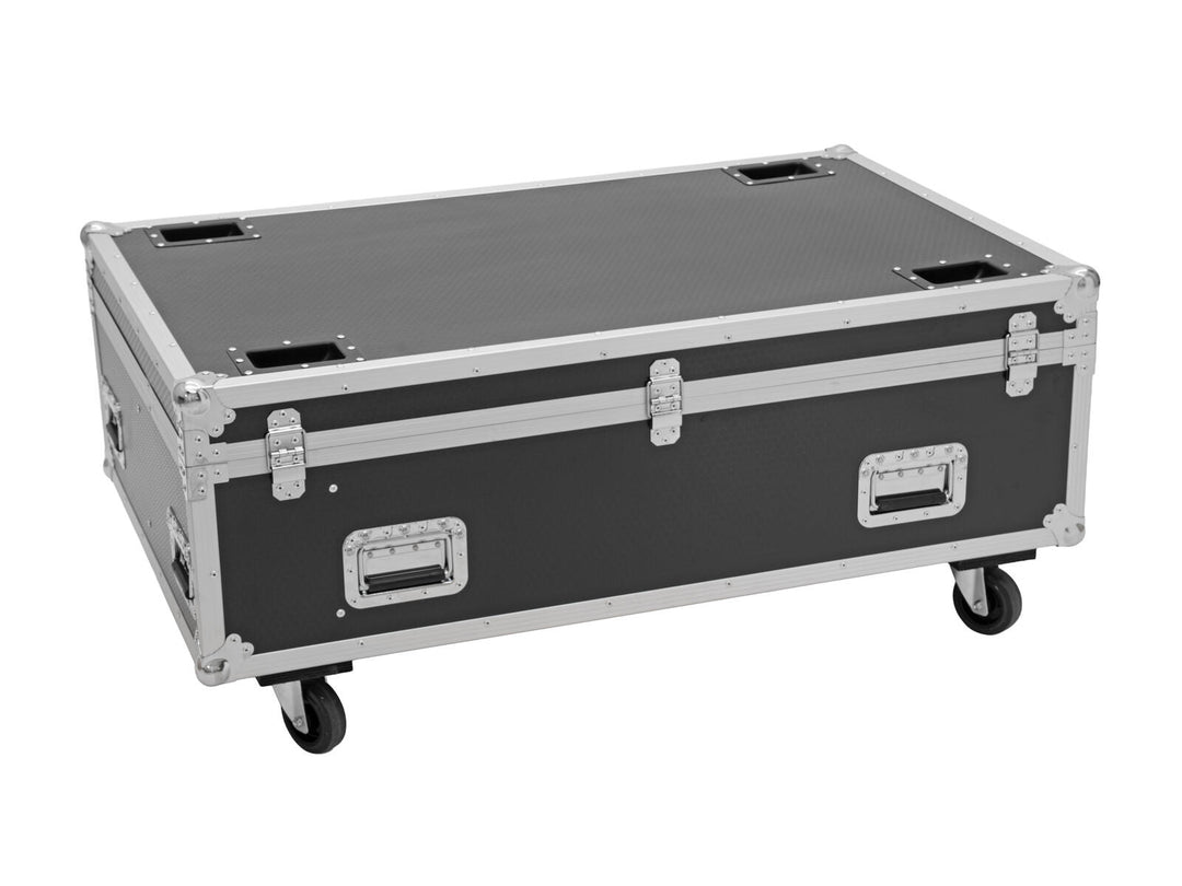 ROADINGER Flightcase PRO 4x LED BAR-8 SWING pyörillä