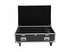 ROADINGER Flightcase PRO 4x LED BAR-8 SWING pyörillä