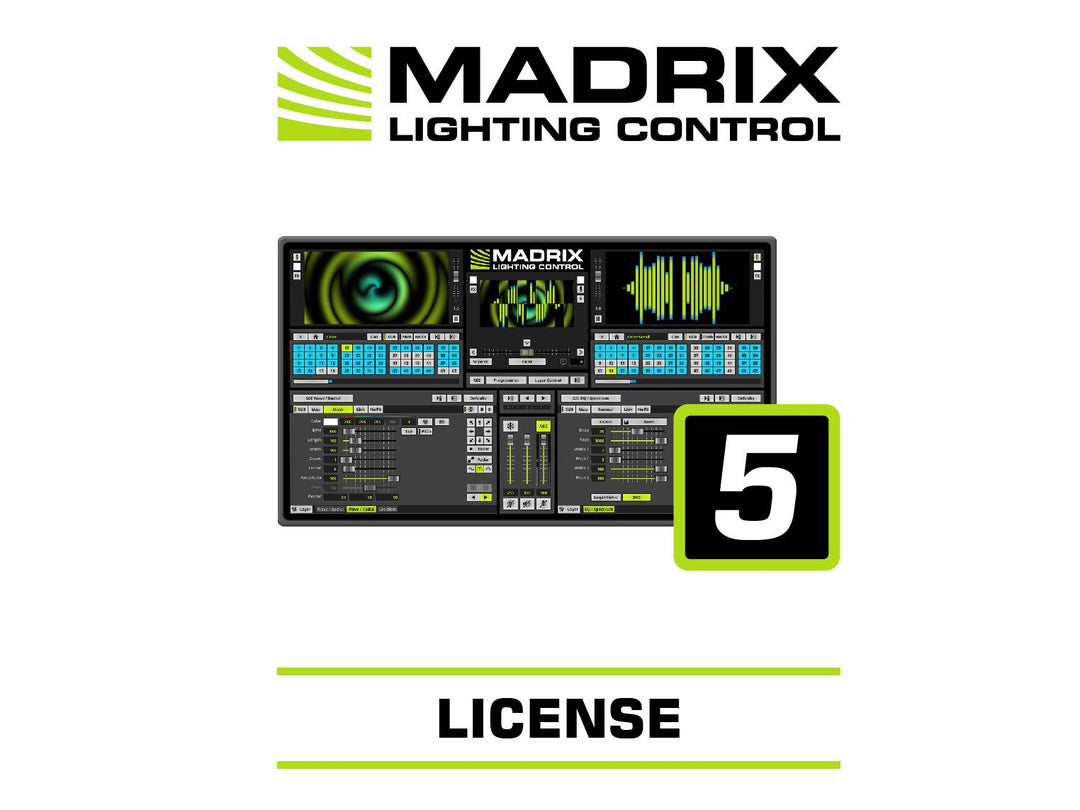 EUROLITE Setti 5x LED PR-100/32 Pixel DMX Rail bk + Madrix Software