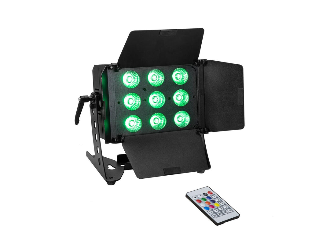 EUROLITE Setti 2x LED CLS-9 QCL RGB/WW 9x7W + kotelo