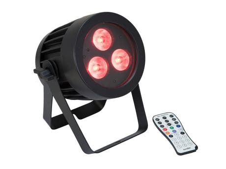 EUROLITE LED IP PAR 3x8W QCL -kohdevalo
