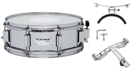 GEWA-marssirumpu 13" x 5", kromattu teräs