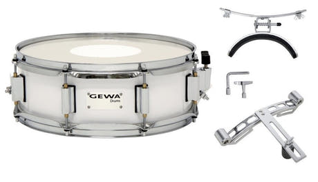 GEWA marssivirveli 13" x 5", laminoitua valkoista koivua