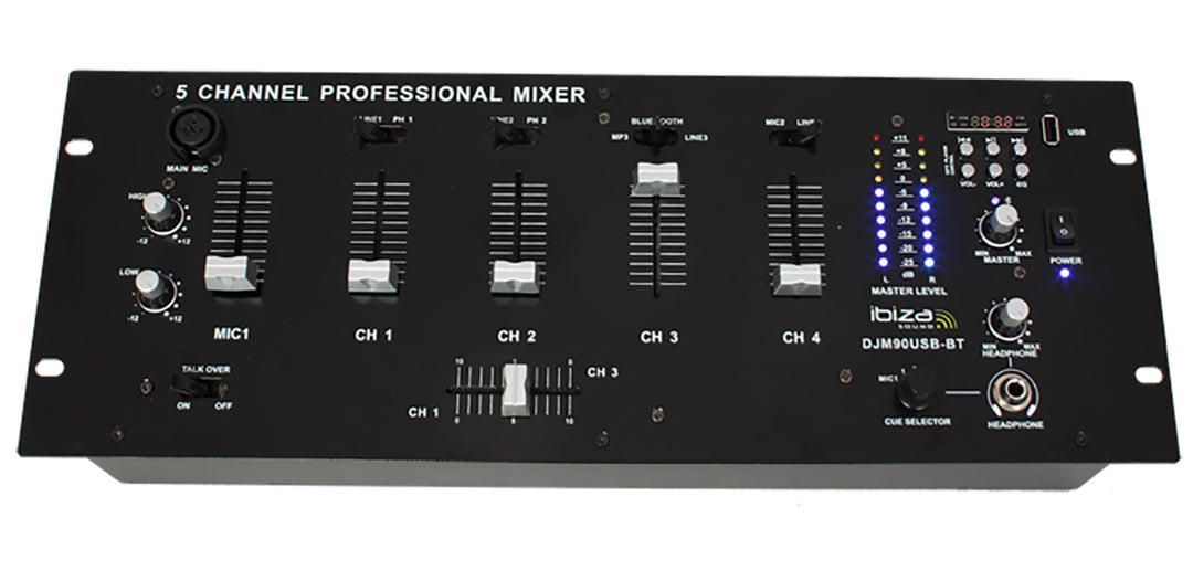 Ibiza DJM90 USB-BT Mikseri