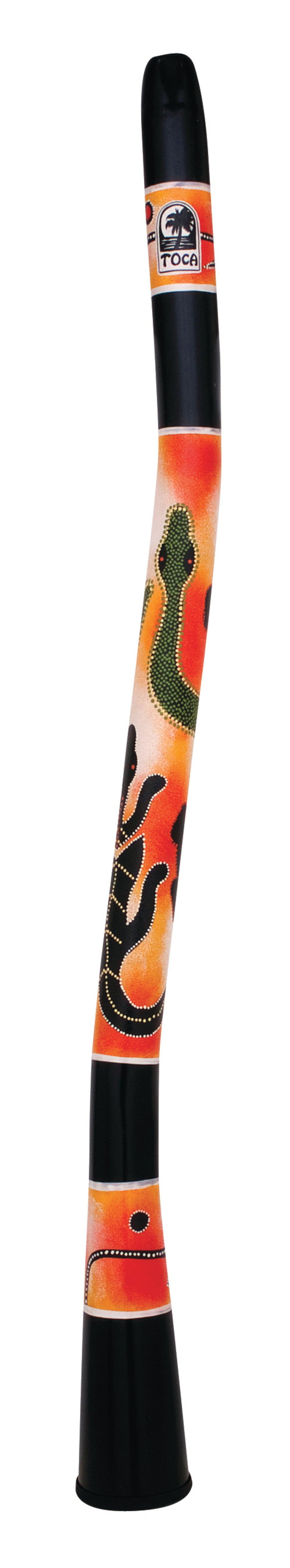 Toca Djembe World Pundistussoittimet Curved Didgeridoos - Gecko (DIDG-CG)