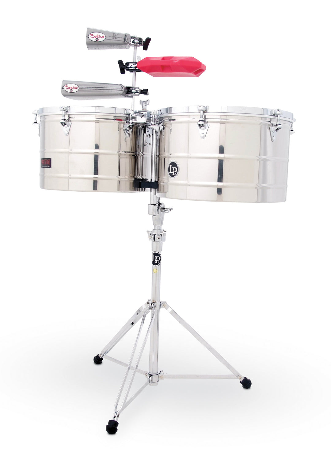 Latin Pundistussoittimet Timbales Prestige Thunder Timbs - Stainless Steel (LP1516-S)