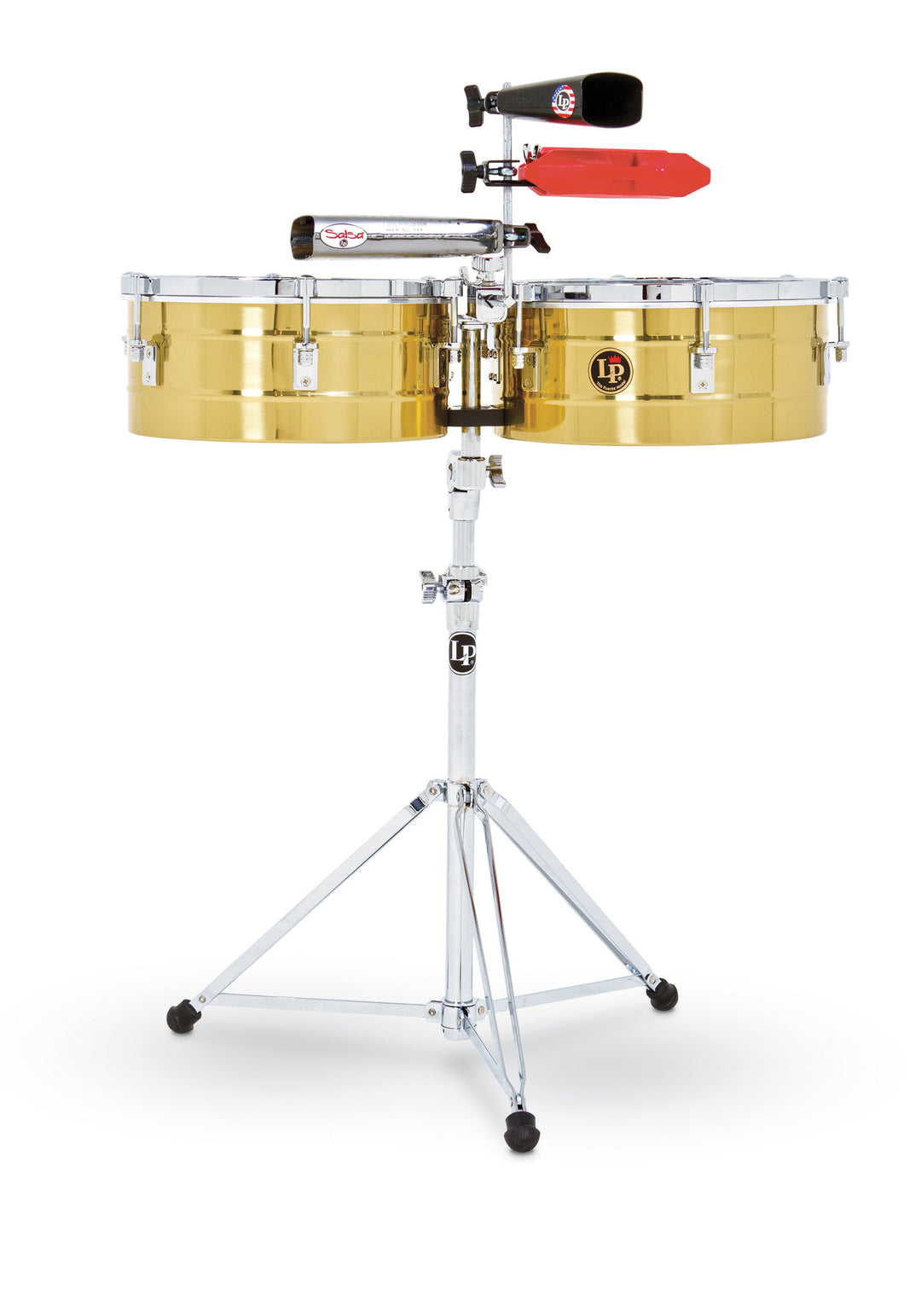 Latin Pundistussoittimet Timbales Tito Puente Solid Brass - 13"/14" (LP256-B)
