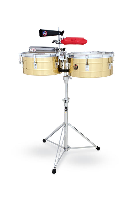 Latin Pundistussoittimet Timbales Tito Puente Solid Brass - 14"/15" (LP257-B)