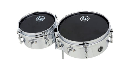 Latin Pundistussoittimet Timbales Mini - Chrome (LP845-K)
