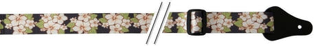 Fire & Stone nailonukulelehihna, "White Hibiscus", 37 mm
