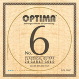 Optima Strings for classic guitar No. 6 24 carat gold - Set Nylon Gold high (NO6.GNHT)