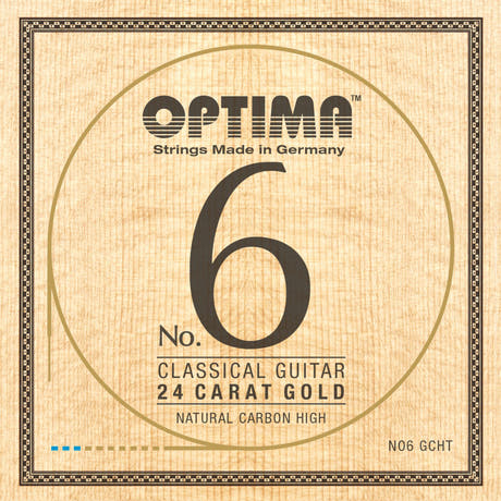 Optima Strings for classic guitar No. 6 24 carat gold - Set Carbon Gold high (NO6.GCHT)