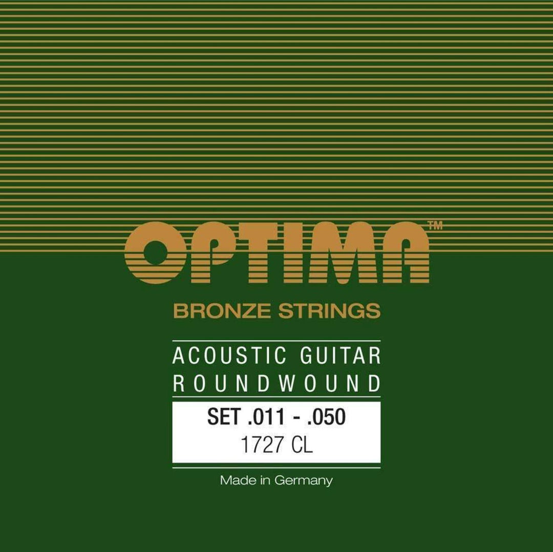 Optima-jouset akustiselle kitaralle Bronze strings - Setti Custom-light (1727CL)