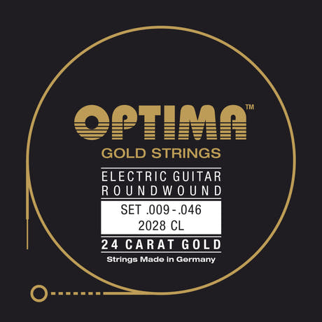 Optima 2028 CL Gold -kitarat kielet, custom light