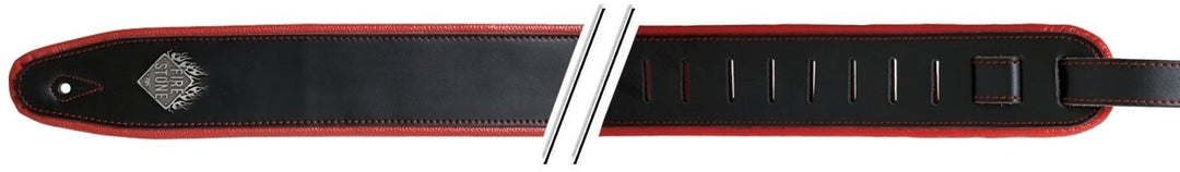 GEWA Kitarat Straps F&S Comfort - Black/Red