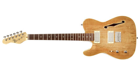 Michael Kelly 58 Thinline vasenkätinen sähkökitara, Spalted Maple