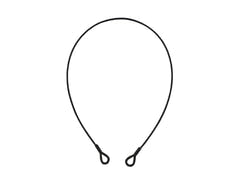 EUROLITE Teräsvaijeri 1000x4mm musta pilleillä