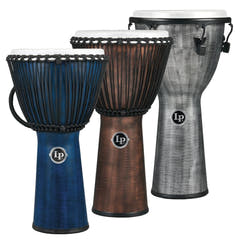 Latin Pundistussoittimet Djembe World Beat FX Rope Tuned - Gray (LP724G)
