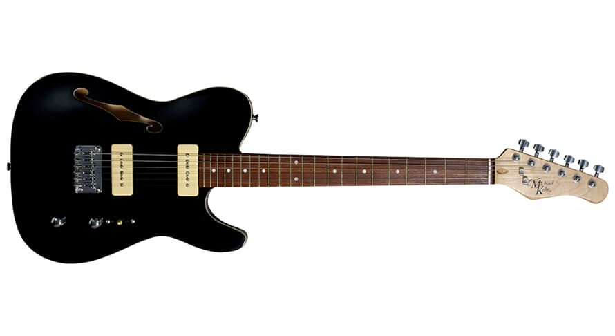 Michael Kelly 59 Thinline puoliakustinen sähkökitara, Gloss Black
