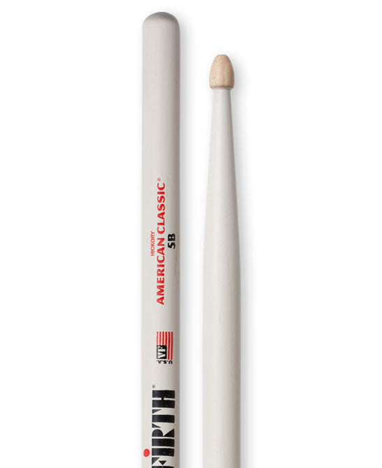 Vic Firth 5B rumpukapulat (valkoinen)