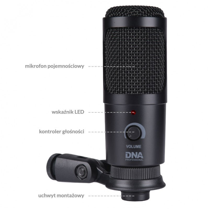 DNA USB Mikrotonit med Boom Arm og Popfilter