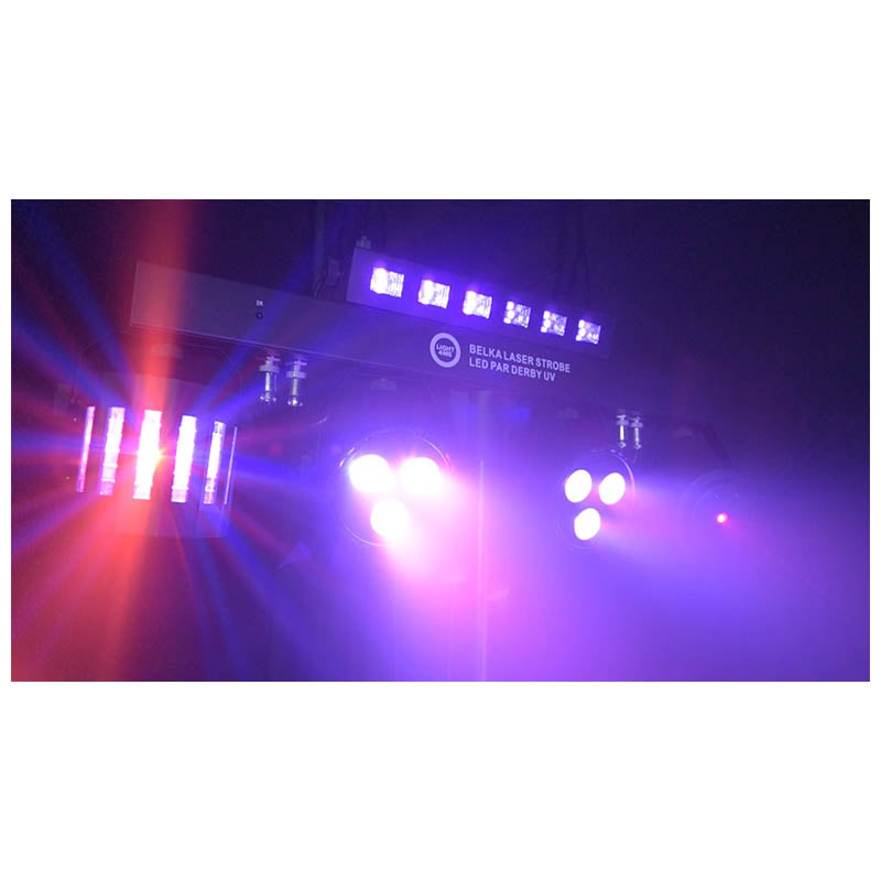 LIGHT4ME T-BAR LASER STROBE LED PAR DERBY UV IR -monitehoste