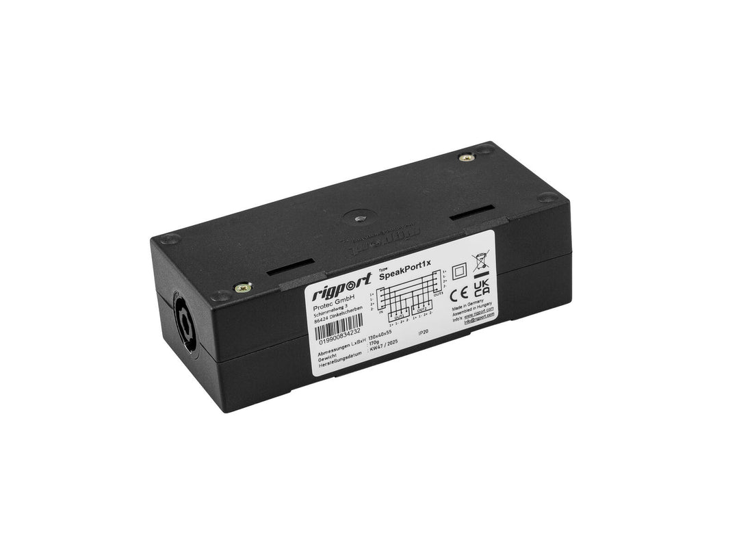 RIGPORT SPEAKPORT1x SPEAKON TULO-LÄHTÖ 2x SPEAKON BIAMP JAKORASIA