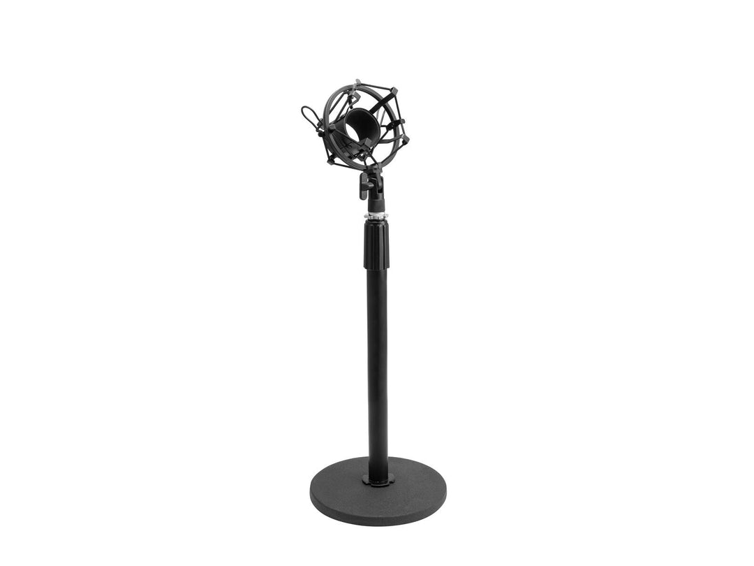 OMNITRONIC MSP-1 Mikrofonin Stand iskunvaimentimella ja pop-suodattimella